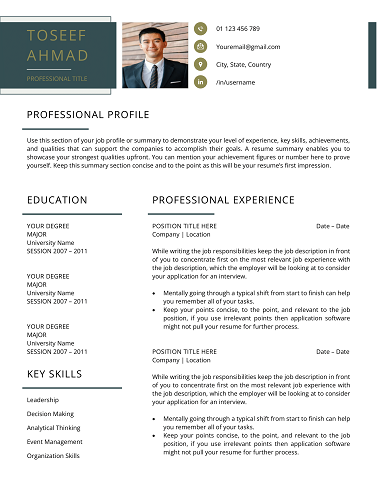 CV Template Word Docs for 2026 (Free) – Download Editable Creative Resume Template MS Word