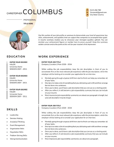 Free CV Templates Download | Proven Designs for 2025 Elegant Resume