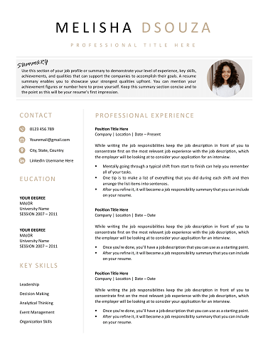 CV Template Word Docs for 2026 (Free) – Download Editable Executive-Cv-Template-in-MS-Word