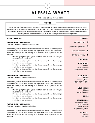 CV Template Word Docs for 2026 (Free) – Download Editable Modern Resume Design