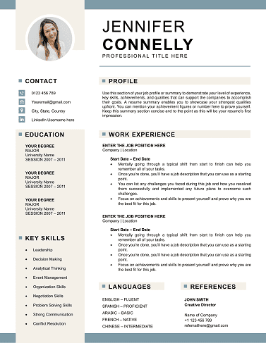 Free CV Templates Download | Proven Designs for 2025 classic-designs-template