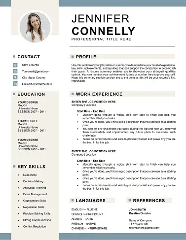 Free CV Templates Download | Proven Designs for 2025 classic-designs-template