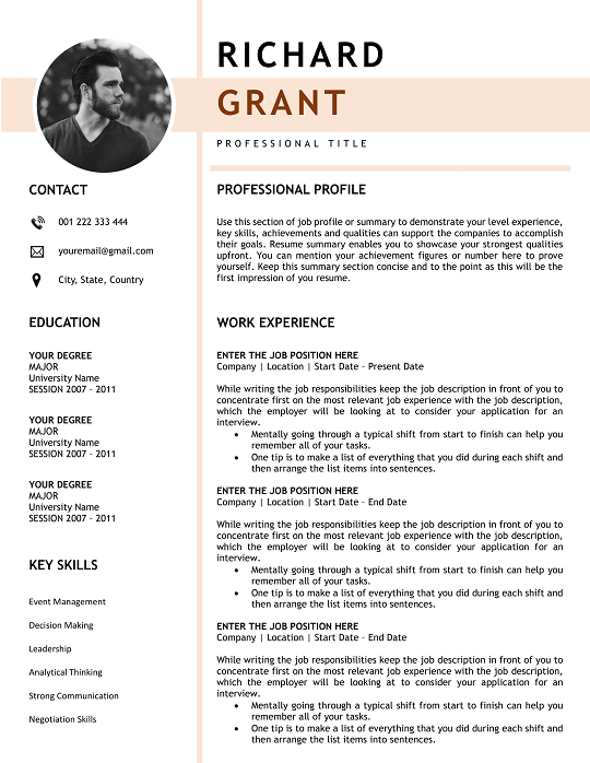 Free College CV Templates | Download & Stand Out 2025 college-cv-template