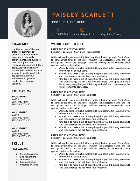 25+ Combined CV Templates for 2025 | Free Download Now! combined-cv-template