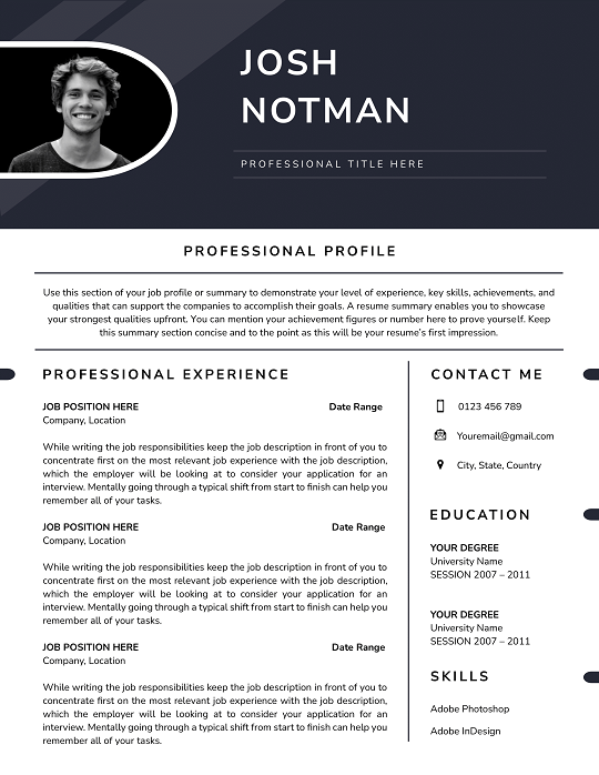 Free 49+ Corporate CV Templates – Download Now 2025 corporate-cv-template