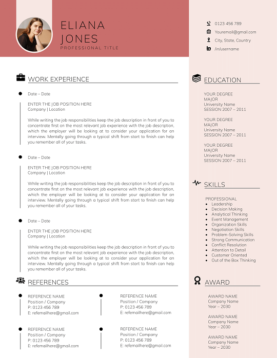 Best Detailed Resume Templates for 2025 - Free Download detailed-resume-template