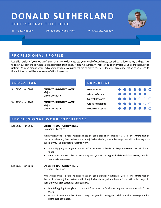 Free IT Resume Template for Tech Professionals 2025 Download it-resume-template