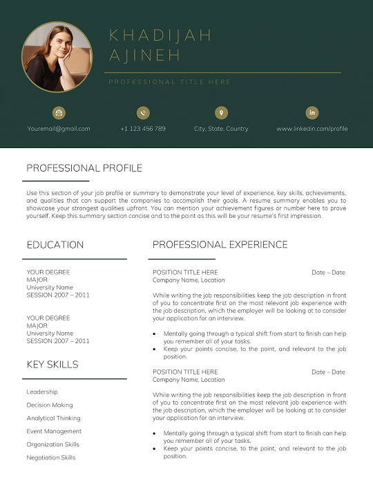 19+ Pretty CV Templates Free Download 2025 | MS Word pretty-cv-template