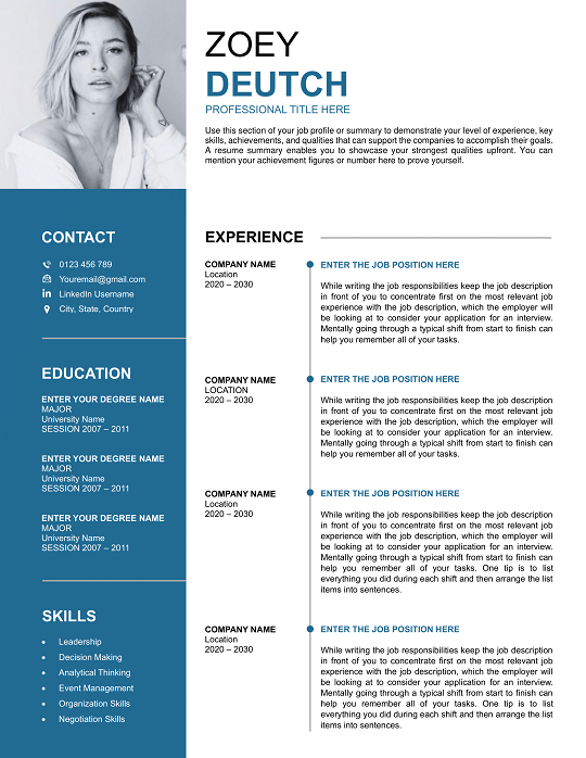 Download Winning Resume Templates for 2025 Jobs | Free winning-resume-template