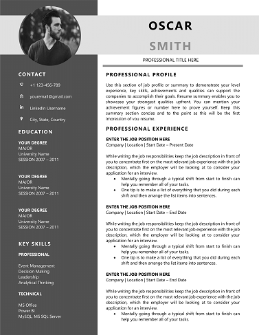 ATS Resume Template for Managers