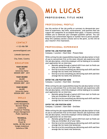 ATS Resume Template for Finance