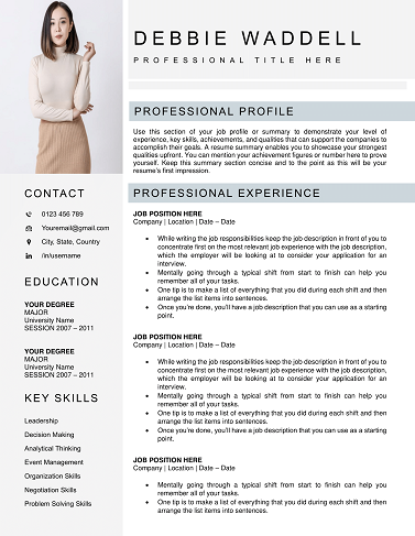 Minimalist Resume Template Word