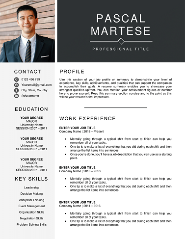Simple Resume Template Free