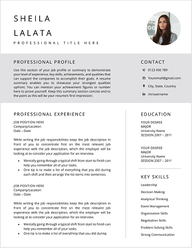 Minimalist Professional Resume