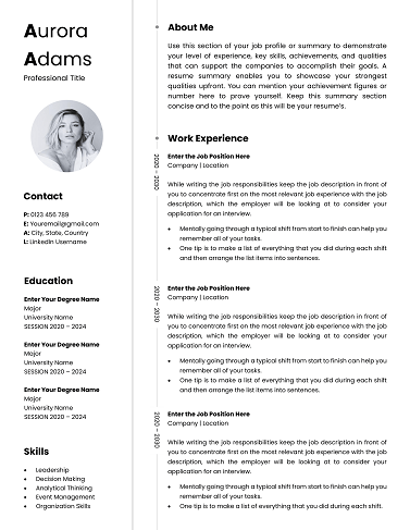 Marketing Specialist Resume Template