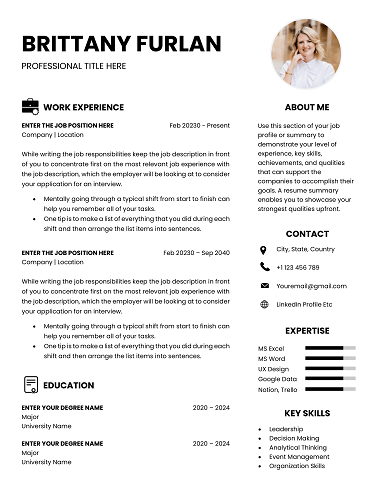 DevOps Engineer Resume Template