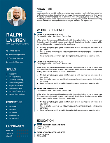 Supply Chain Resume Template