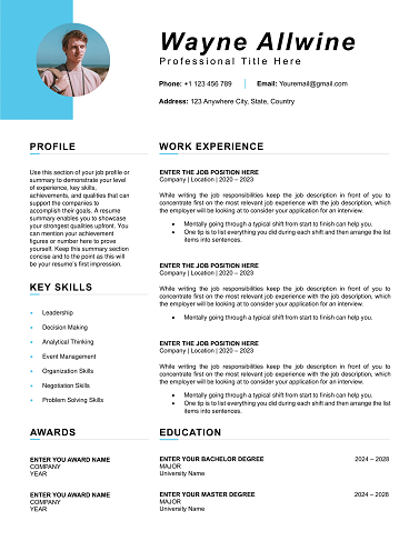Results Driven Resume Word Doc