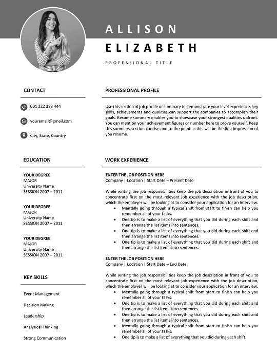 ATS Compatible Resume Word Doc ATS Resume Template Word