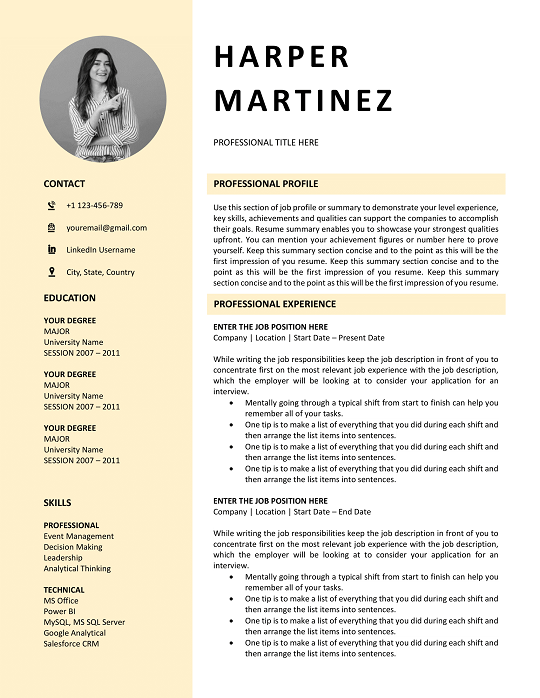ATS Resume Template for Marketing – Free Download 2025 ATS Resume Template for Marketing