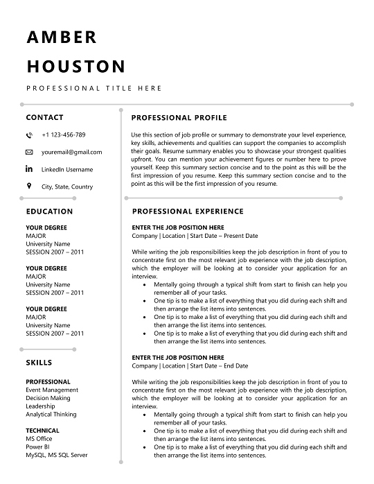 ATS Resume for Nurses – Free Editable Word Templates 2025 ATS Resume for Nurses