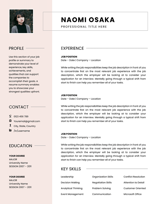 Minimalist Graphic Free Resume Minimalist Graphic Free Resume